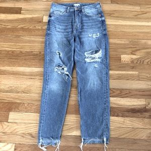 H&M washed cotton Denim jeans Sz 4